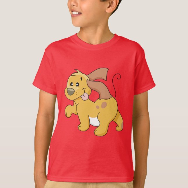 Glückliche Brown-Hundet-shirts und -geschenke T-Shirt (Vorderseite)