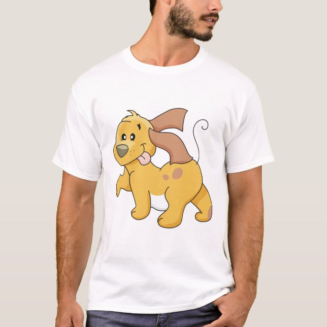 Glückliche Brown-Hundet-shirts und -geschenke T-Shirt (Vorderseite)