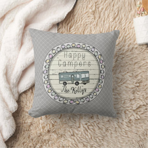 Glückliche Camper personalisierter RV Kissen