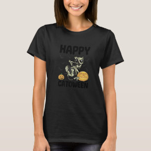 Glückliche Catoween Halloween Kostüm Streich oder T-Shirt