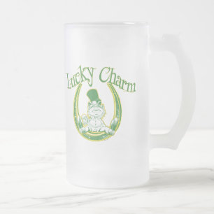 Glückliche Charme-Kobold-Tasse Mattglas Bierglas