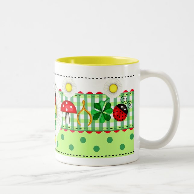 Glückliche Charme Tasse (Rechts)