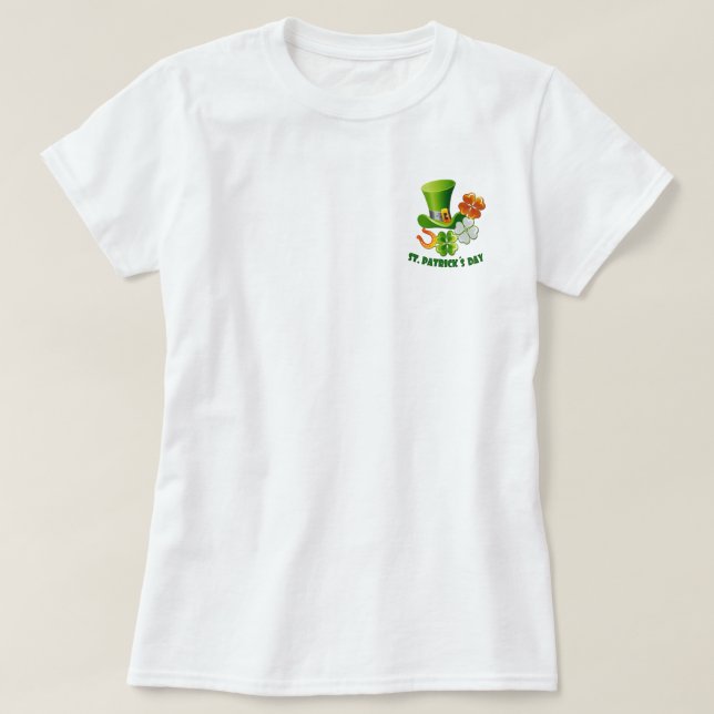 Glückliche Charmen. St. Patrick's Day T-Shirt (Design vorne)