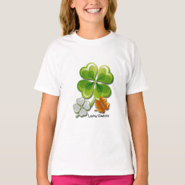 Glückliche Charmen. Tricolor Kleeblatt St. Patrick T-Shirt