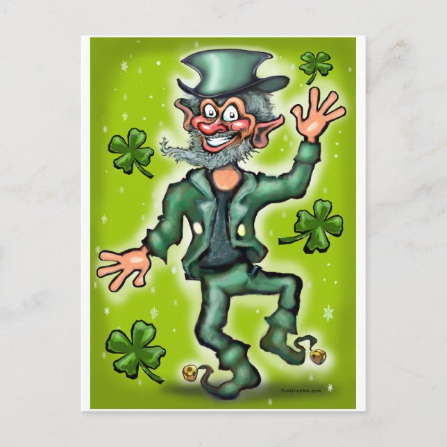 Glückliche Charms Postkarte (Vorderseite)