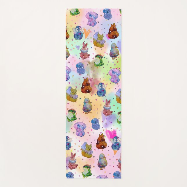Glückliche Charms Yogamatte (Vorderseite)