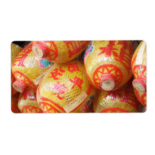 Glückliche chinesische Papierlaternen