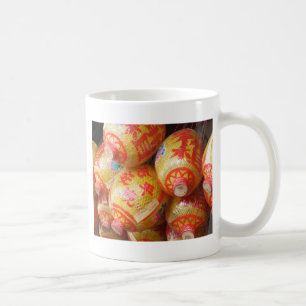 Glückliche chinesische Papierlaternen Kaffeetasse