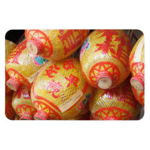 Glückliche chinesische Papierlaternen Magnet
