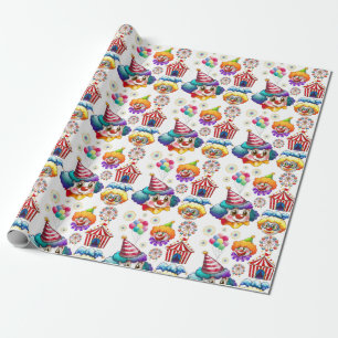 Glückliche Clowns Geschenkpapier