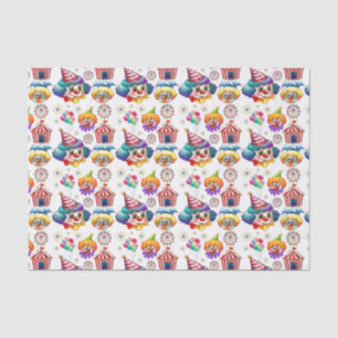 Glückliche Clowns Seidenpapier