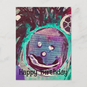 Glückliche Collage Alles Gute zum Geburtstag Postkarte