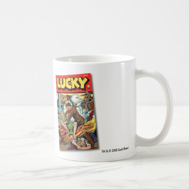 Glückliche Comic-Tasse Kaffeetasse (Rechts)