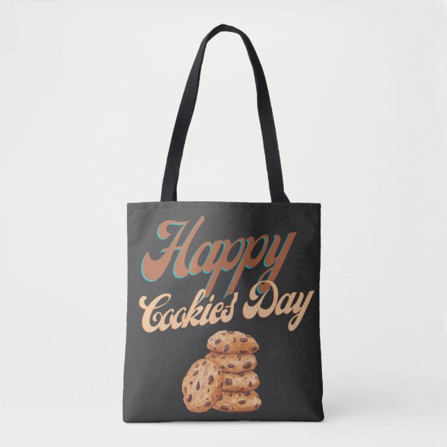 Glückliche Cookies Tag, Nationaler Cookie Day Tasche (Vorderseite)