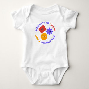 Glückliche Crew Figuren Baby Strampler