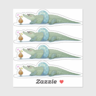 Glückliche Croc Sticker! Aufkleber