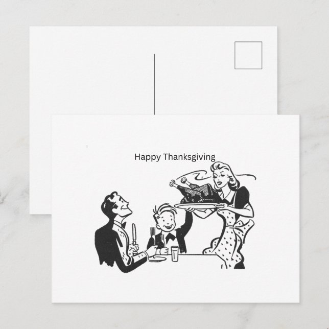 Glückliche Danksagkarte, Postkarte (Vorne/Hinten)