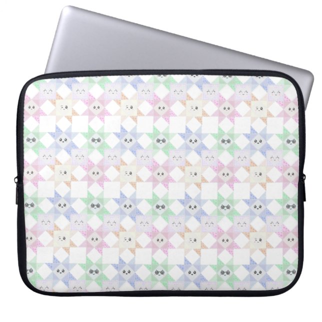 Glückliche Decke  Laptopschutzhülle (Vorderseite)
