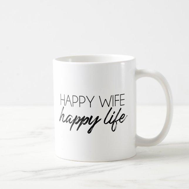 glückliche Ehefrau glückliches Leben Kaffeetasse (Rechts)