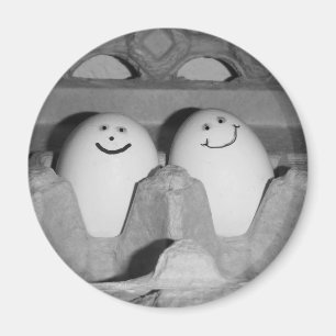 Glückliche Ei-Kühlschrank-Küchen-Magneten! Magnet