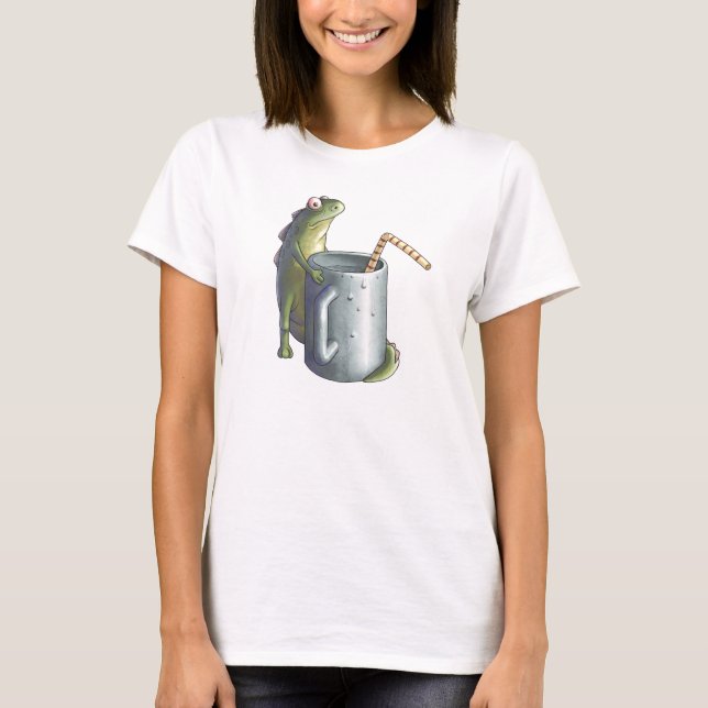 glückliche Eidechse T-Shirt (Vorderseite)