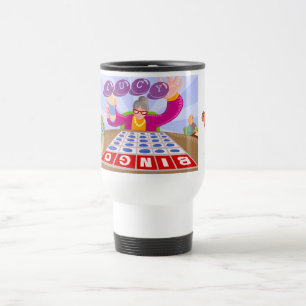 Glückliche Elefant-Bingo-Reise-Tasse Reisebecher