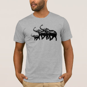 glückliche Elefantenfamilie T-Shirt