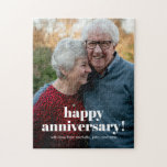 Glückliche Eltern zum Jahrestag Hochzeit Keepake F<br><div class="desc">Glückliche Eltern zum Jahrestag Hochzeit Keepake Foto Jigsaw Puzzle</div>