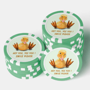 Glückliche Ente Lustige Poker Chips Lächeln - Ihr