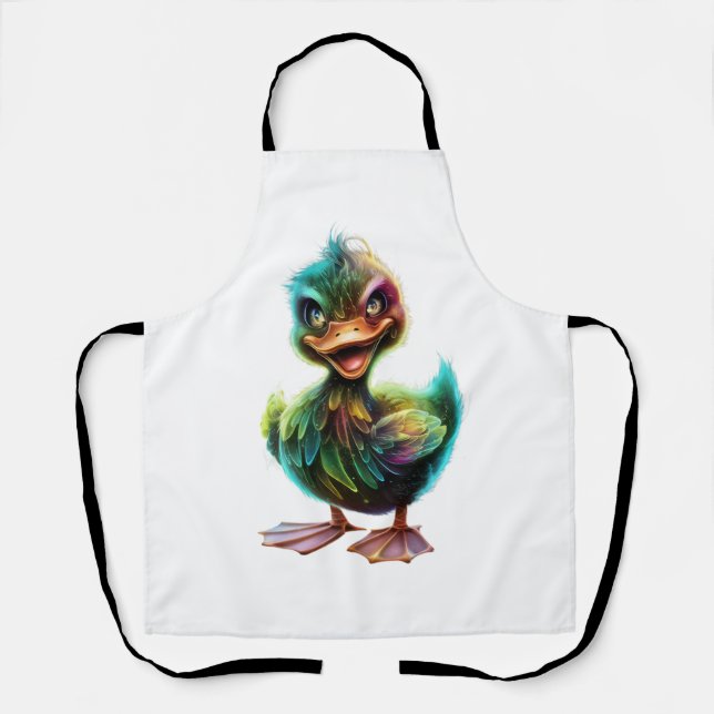 Glückliche Ente. Schürze (Vorderseite)