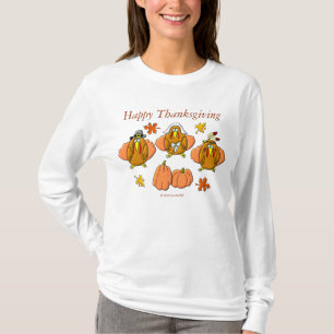 Glückliche Erntedank-Truthähne T-Shirt
