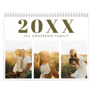Glückliche Familienfotos Kalender