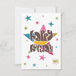 Glückliche Feiertage Grüße. Karte