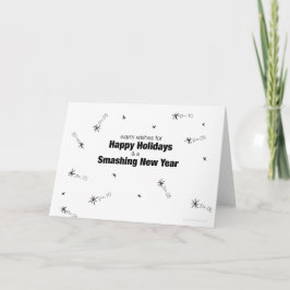 Glückliche Feiertags-Daten-Nerd-Karte Feiertagskarte