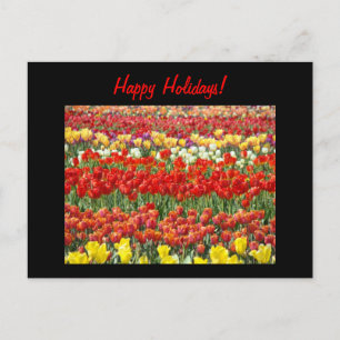 Glückliche Ferien! Postkarten Rote Tulip Blume
