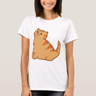 Glückliche fette orange Katze T-Shirt