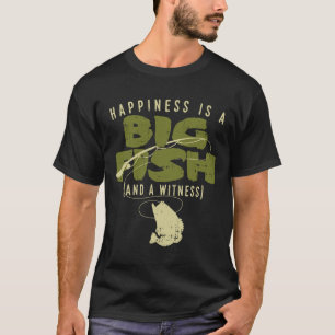 Glückliche Fische Zeuge Big Fishing Fischer Angle T-Shirt
