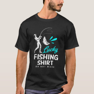 Glückliche Fischerei nicht abwischen T-Shirt