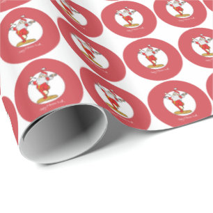 Glückliche Fitness Weihnachten mit Weihnachten Geschenkpapier