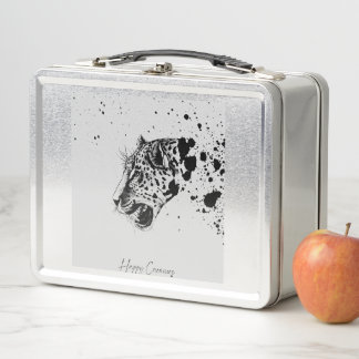 Glückliche Fleischfresser-Lunchbox Metall Brotdose