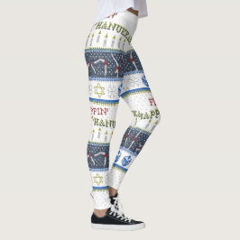 Glückliche Flippin Chanukka "Strickjacke-" Leggings