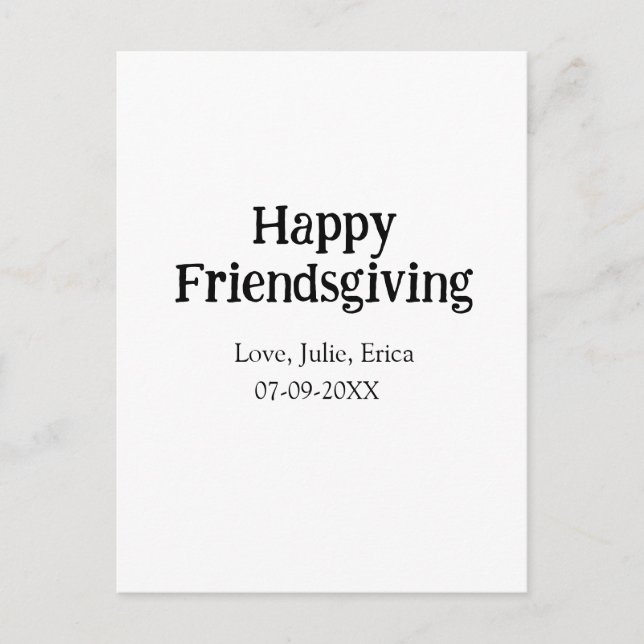 Glückliche Freunde hinzufügen Namen mit Liebe Datu Postkarte (Vorderseite)