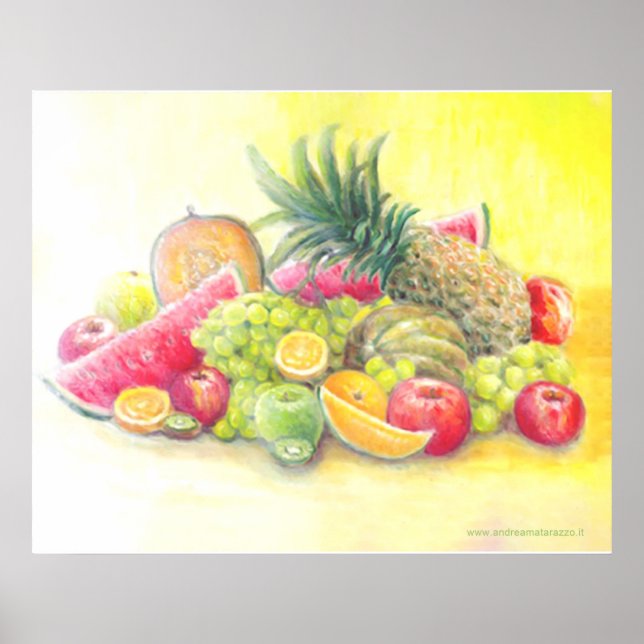 Glückliche Früchte Poster (Vorne)