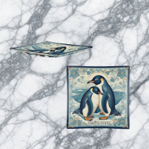 Glückliche Füße Pinguin Eis Vogel Paar Schnee Ozea