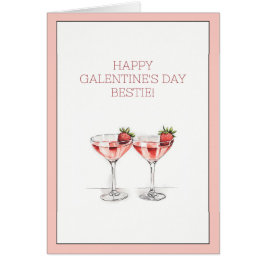 Glückliche Galentiner-Tagesesseln Cocktails Faltka