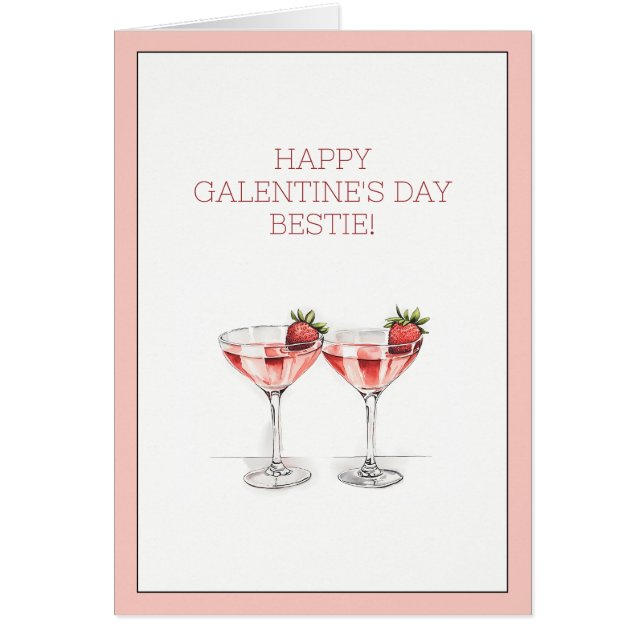 Glückliche Galentiner-Tagesesseln Cocktails Faltka (Vorne)