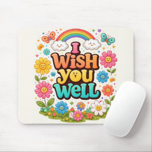 Glückliche Gänseblümchen und Regenbogen  Mousepad