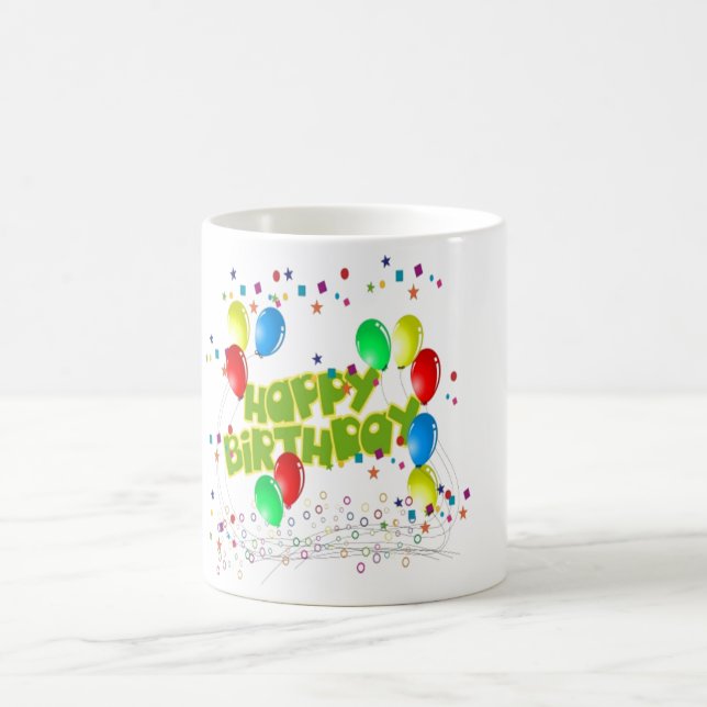 Glückliche Geburtstagsfeiern Kaffeetasse (Mittel)
