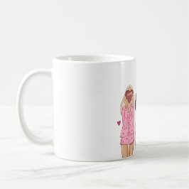 Glückliche Geburtstagsfotografie pinkfarbene Mädch Kaffeetasse
