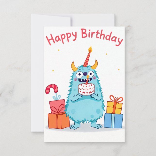 Glückliche Geburtstagskarte (Vorderseite)